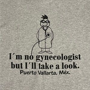 Funny Graphic grey T shirt- Mexico size extra large XL